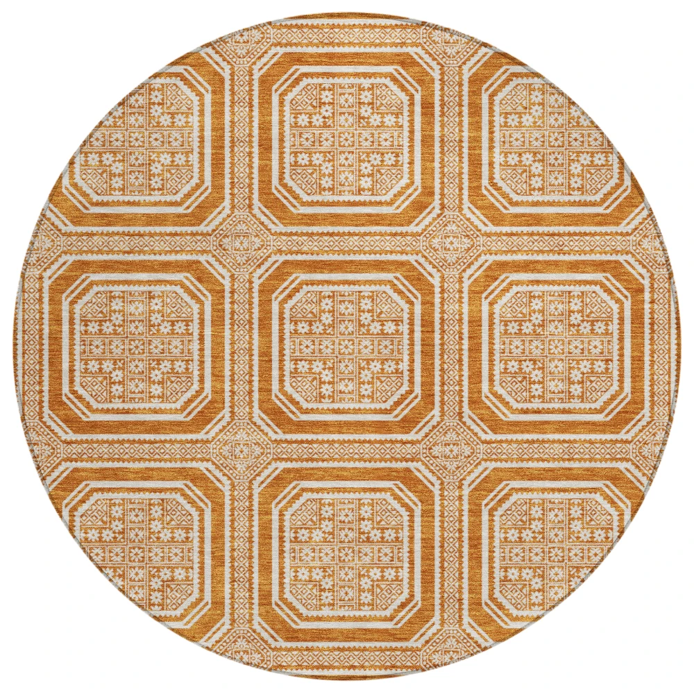 Mayfield AMF1451 Terracotta 8' x 8' Rug