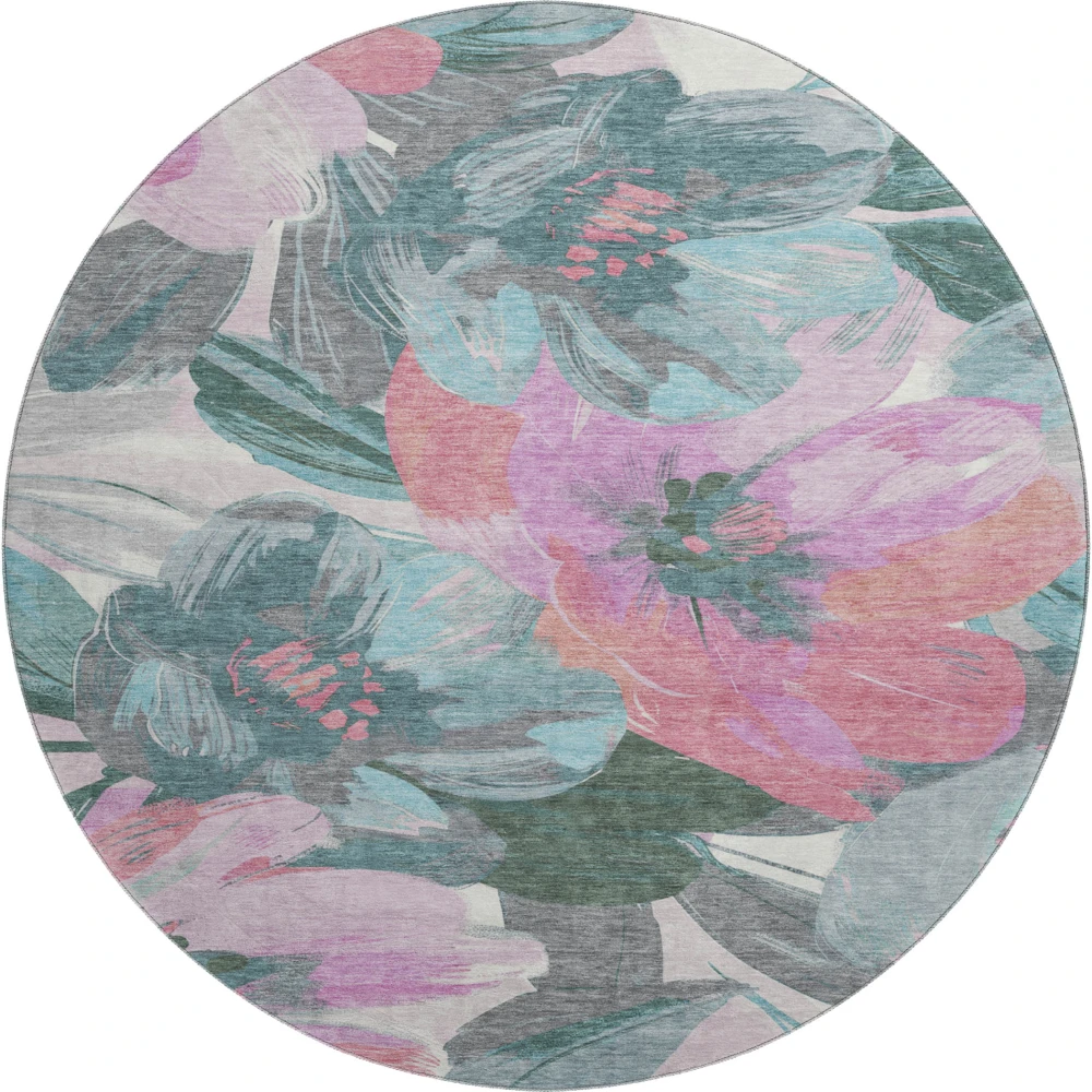 Mayfield AMF1487 Teal 8' x 8' Rug