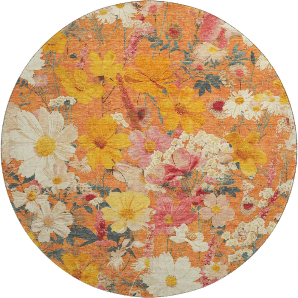 Mayfield AMF1506 Orange 8' x 8' Rug
