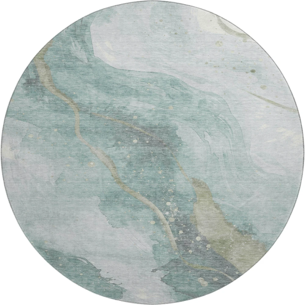 Mayfield AMF1529 Teal 8' x 8' Rug