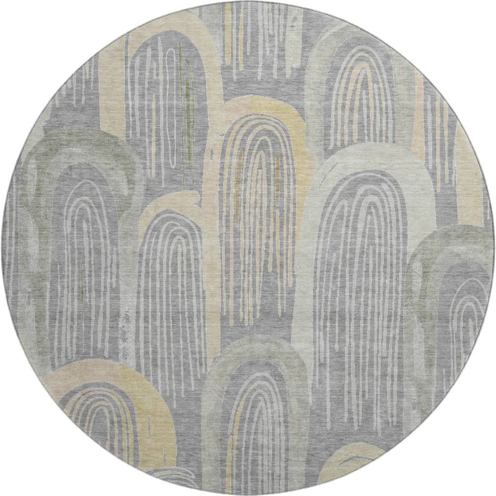 Mayfield AMF1588 Gray 8' x 8' Rug