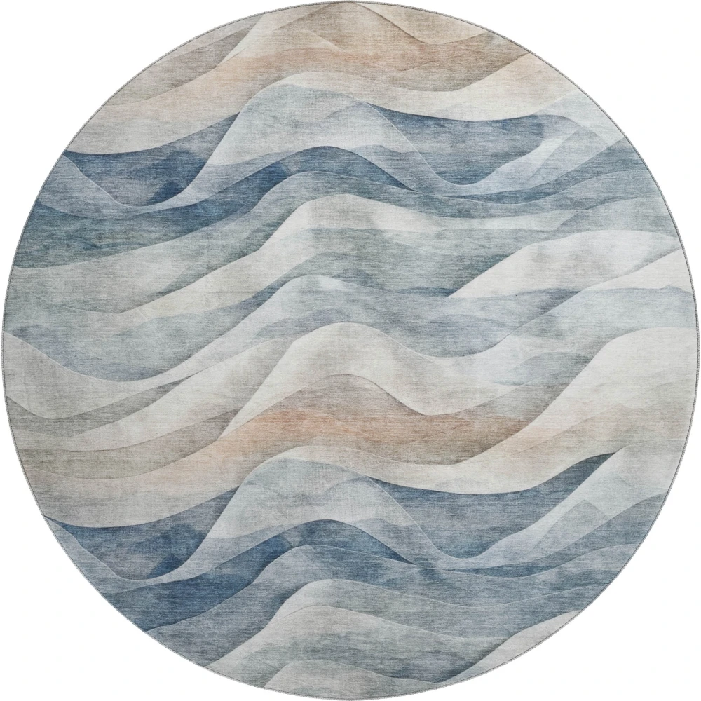 Mayfield AMF1619 Blue 8' x 8' Rug