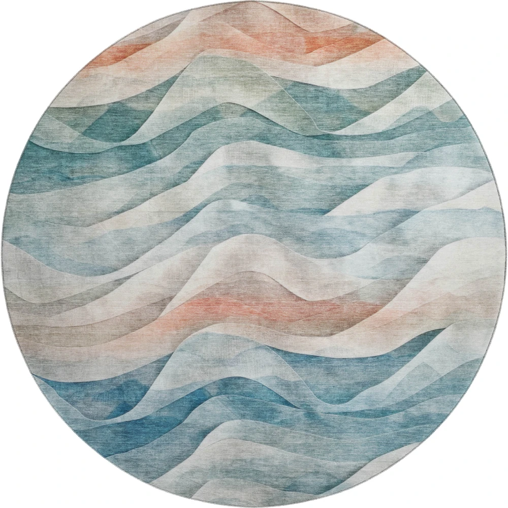 Mayfield AMF1619 Teal 8' x 8' Rug