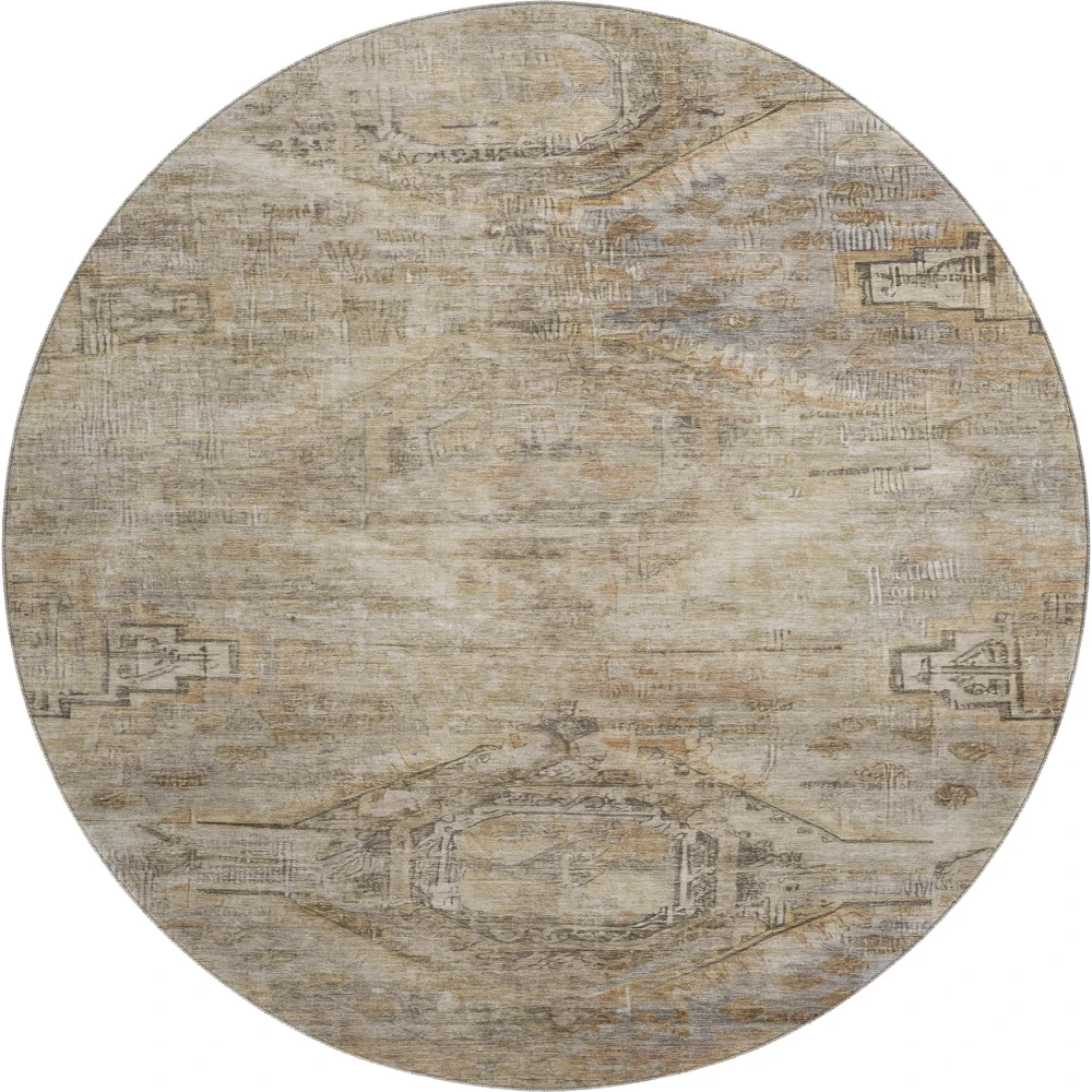 Mayfield AMF1631 Brown 8' x 8' Rug