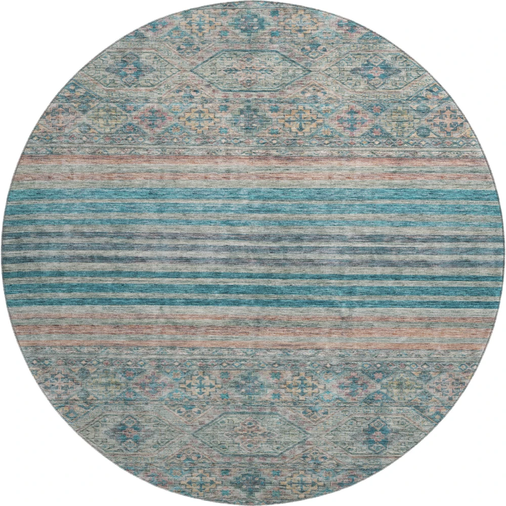 Mayfield AMF1641 Teal 8' x 8' Rug