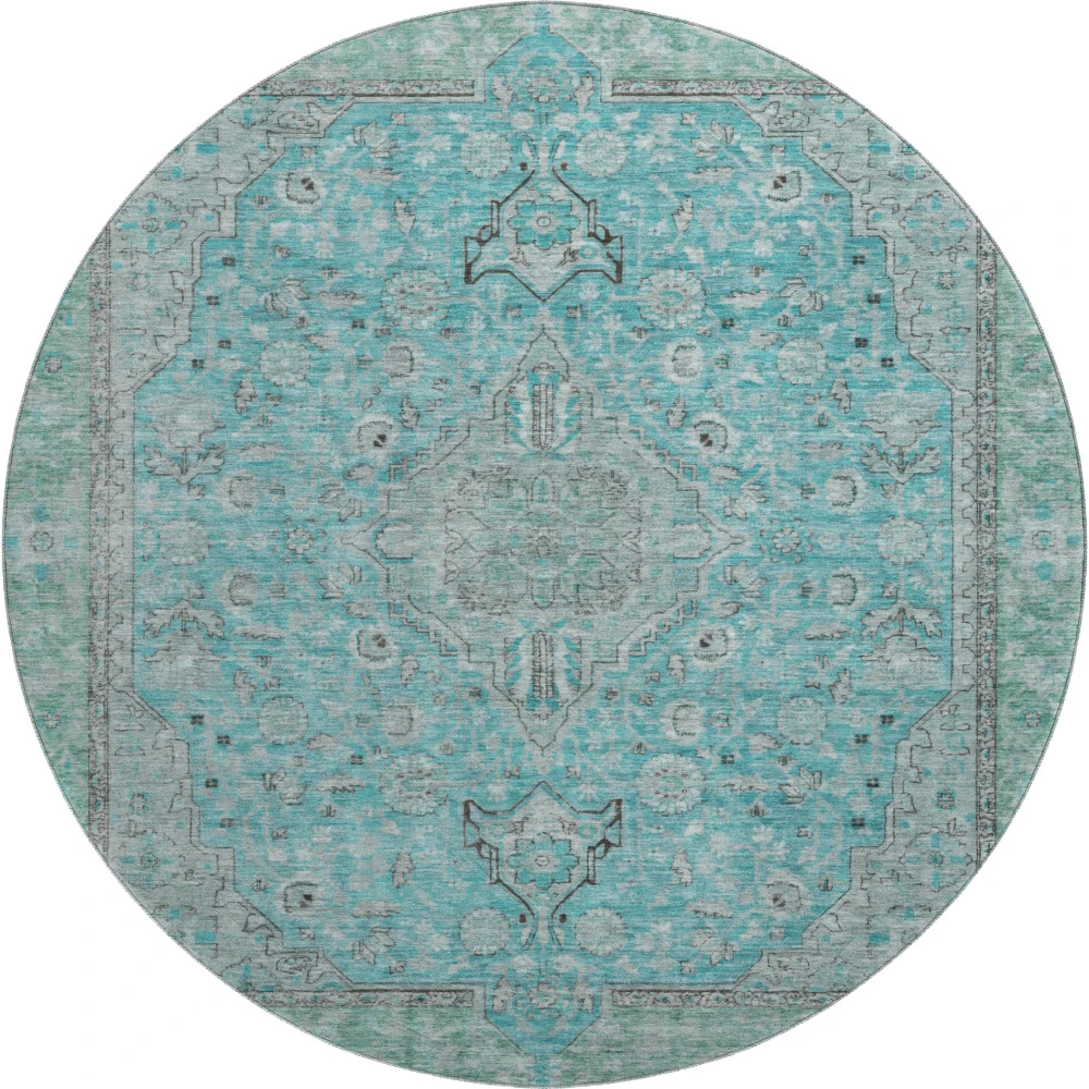 Mayfield AMF1651 Aqua 8' x 8' Rug