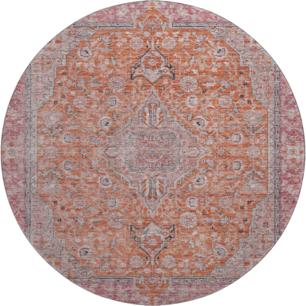 Mayfield AMF1651 Orange 8' x 8' Rug