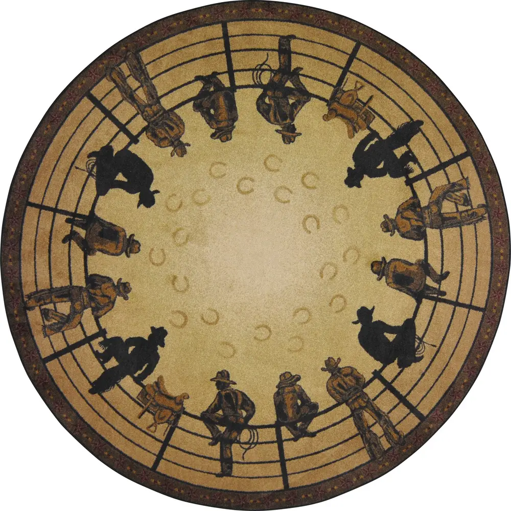 Cowboy Carpets Breaking Horses 5'4