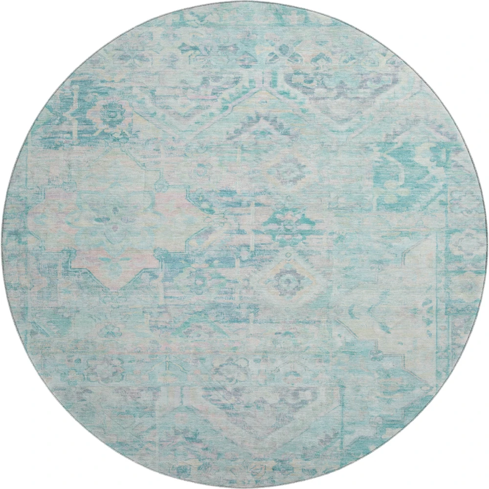 Mayfield AMF1664 Teal 8' x 8' Rug
