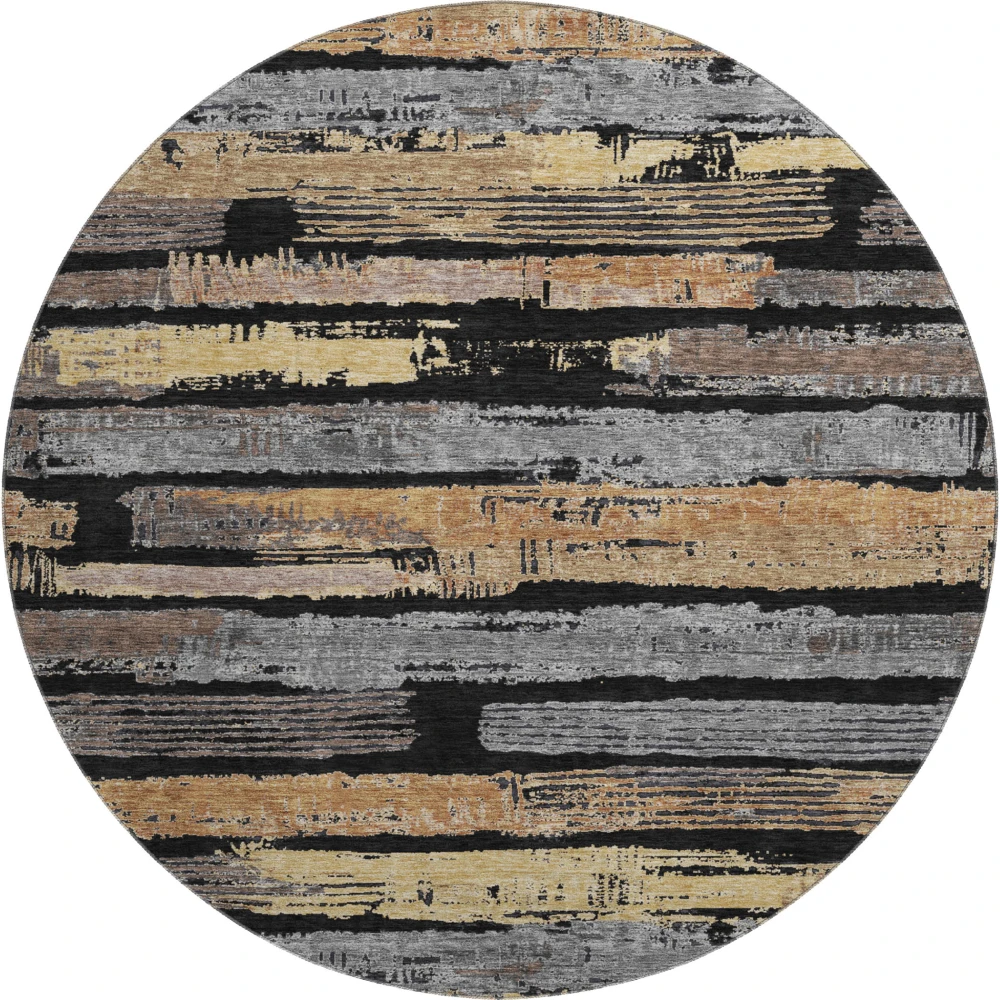 Mayfield AMF1665 Black 8' x 8' Rug