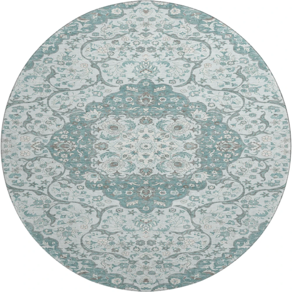 Mayfield AMF1677 Teal 8' x 8' Rug