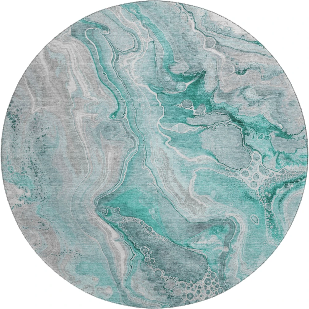 Mayfield AMF1681 Teal 8' x 8' Rug