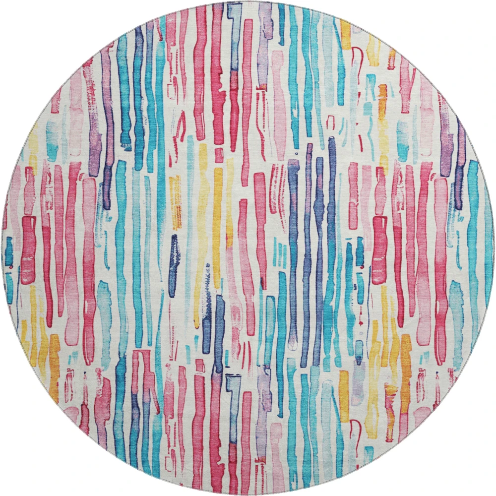 Mayfield AMF1684 White 8' x 8' Rug