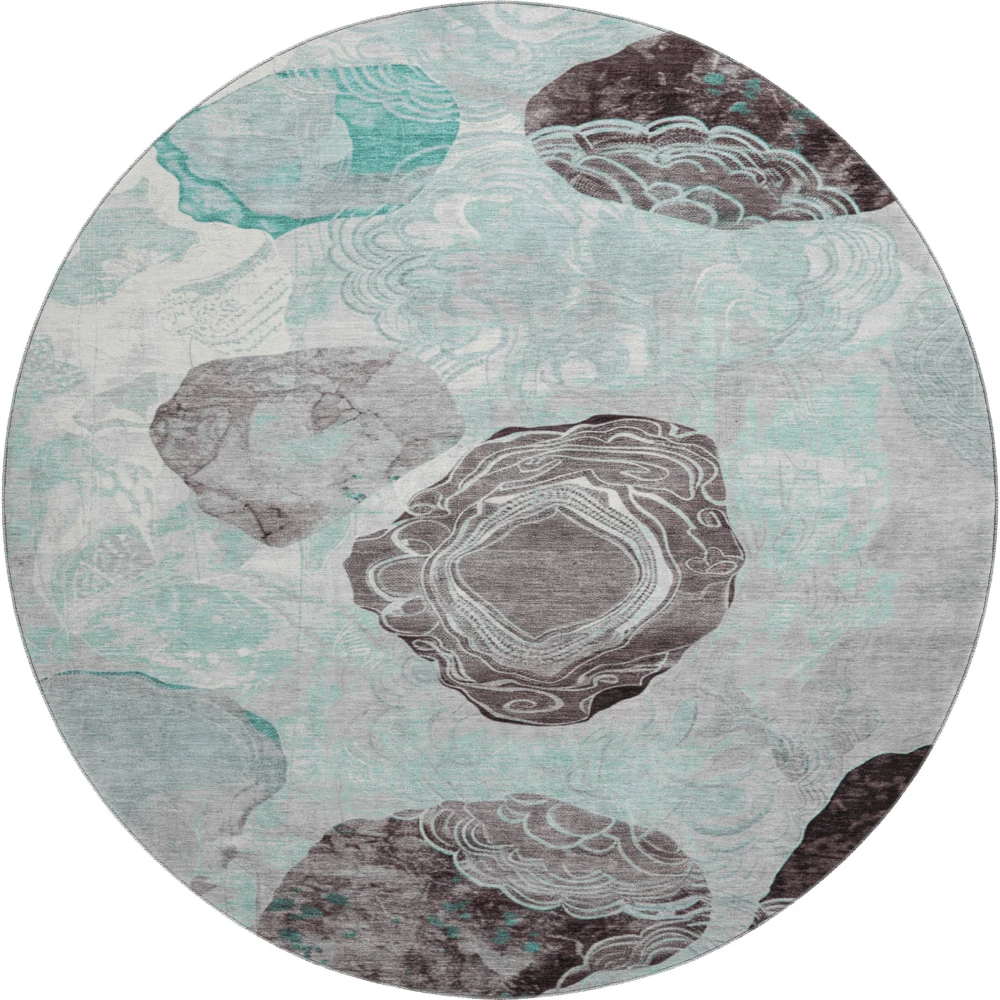 Mayfield AMF1686 Teal 8' x 8' Rug
