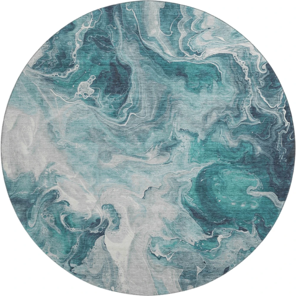 Mayfield AMF1687 Teal 8' x 8' Rug