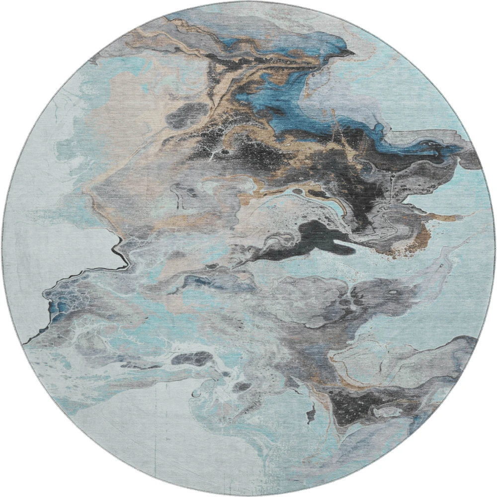 Mayfield AMF1688 Teal 8' x 8' Rug