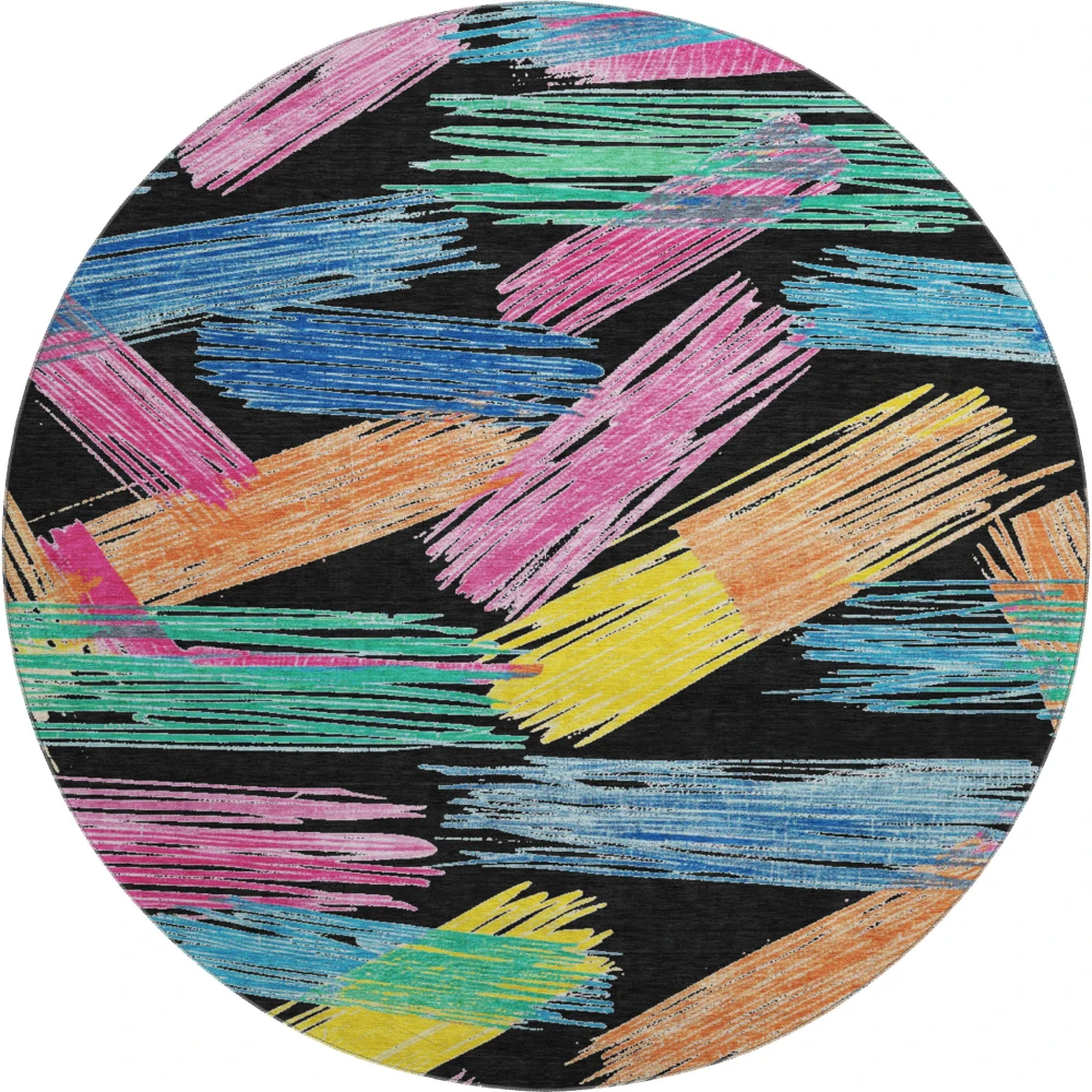 Mayfield AMF1696 Black 8' x 8' Rug