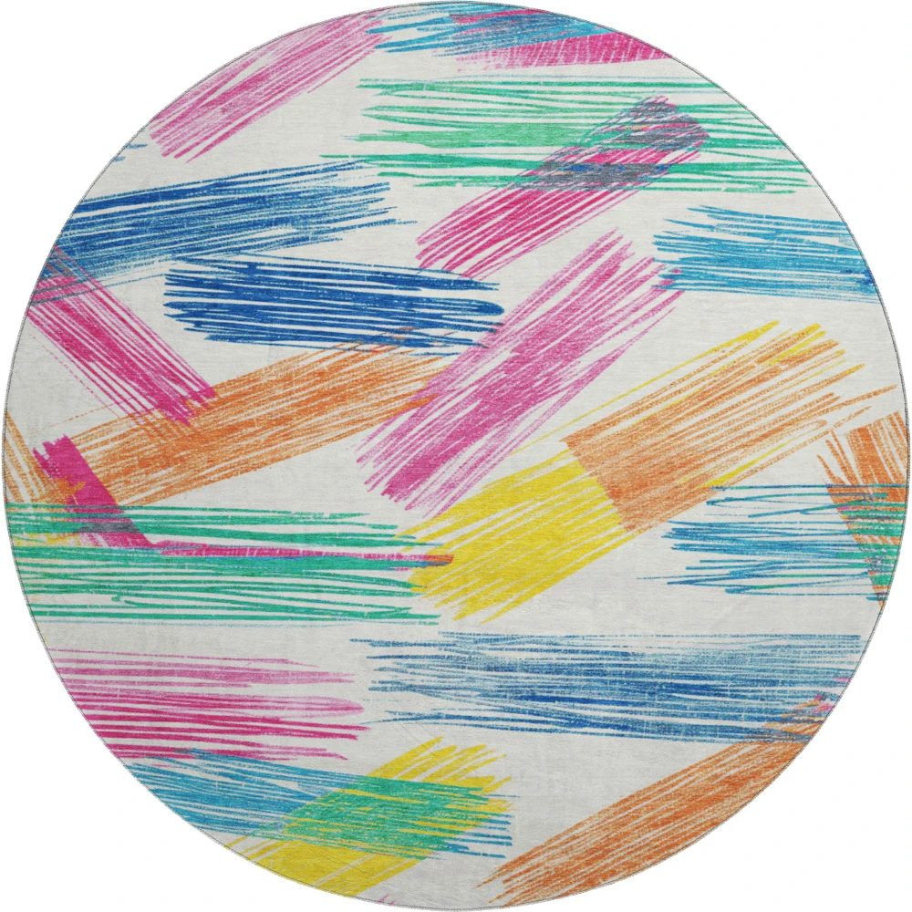 Mayfield AMF1696 White 8' x 8' Rug