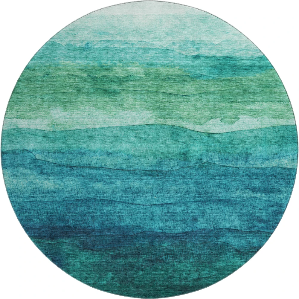 Mayfield AMF1699 Teal 8' x 8' Rug