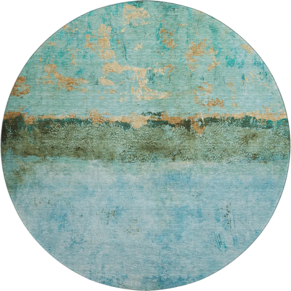 Mayfield AMF1716 Teal 8' x 8' Rug