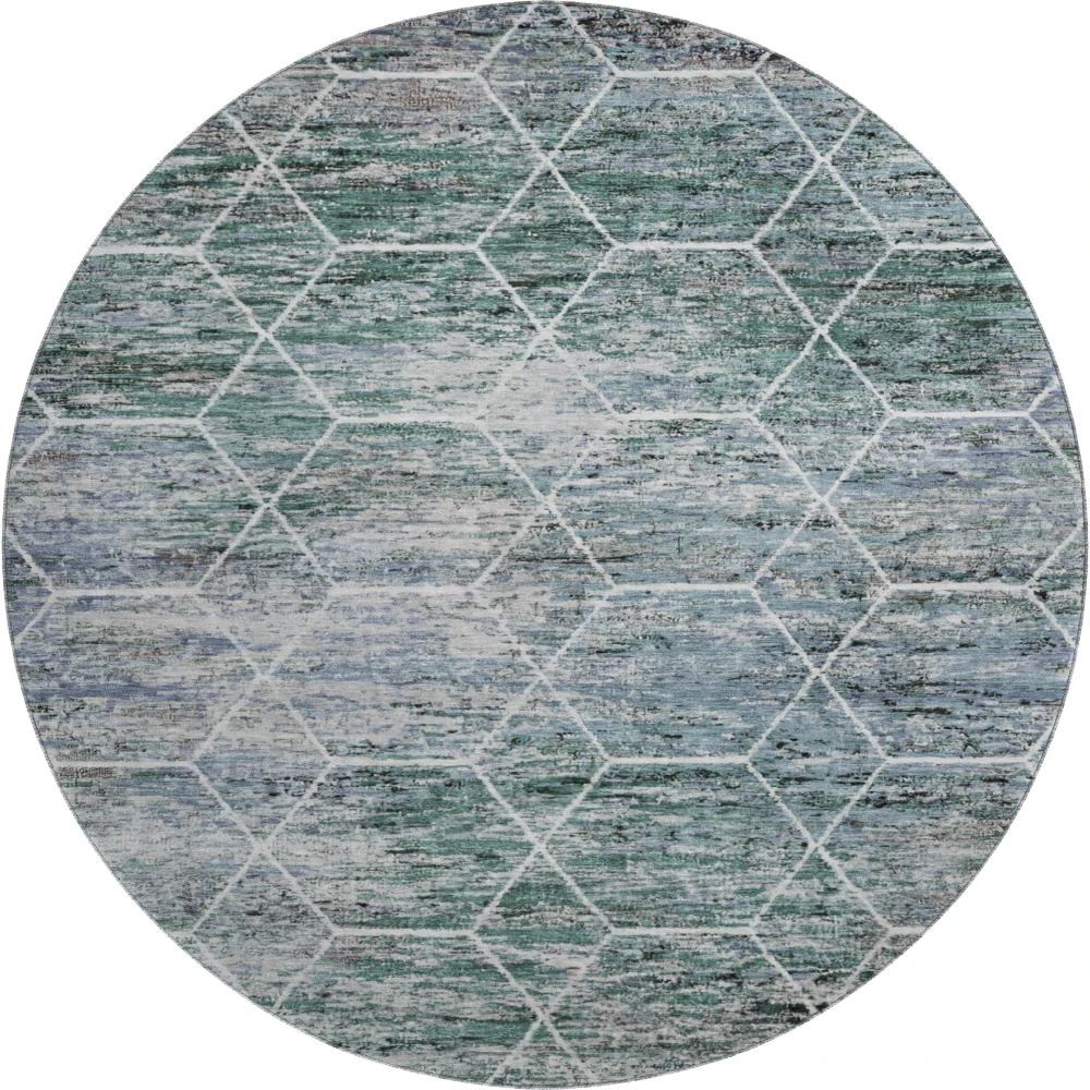 Mayfield AMF1724 Teal 8' x 8' Rug