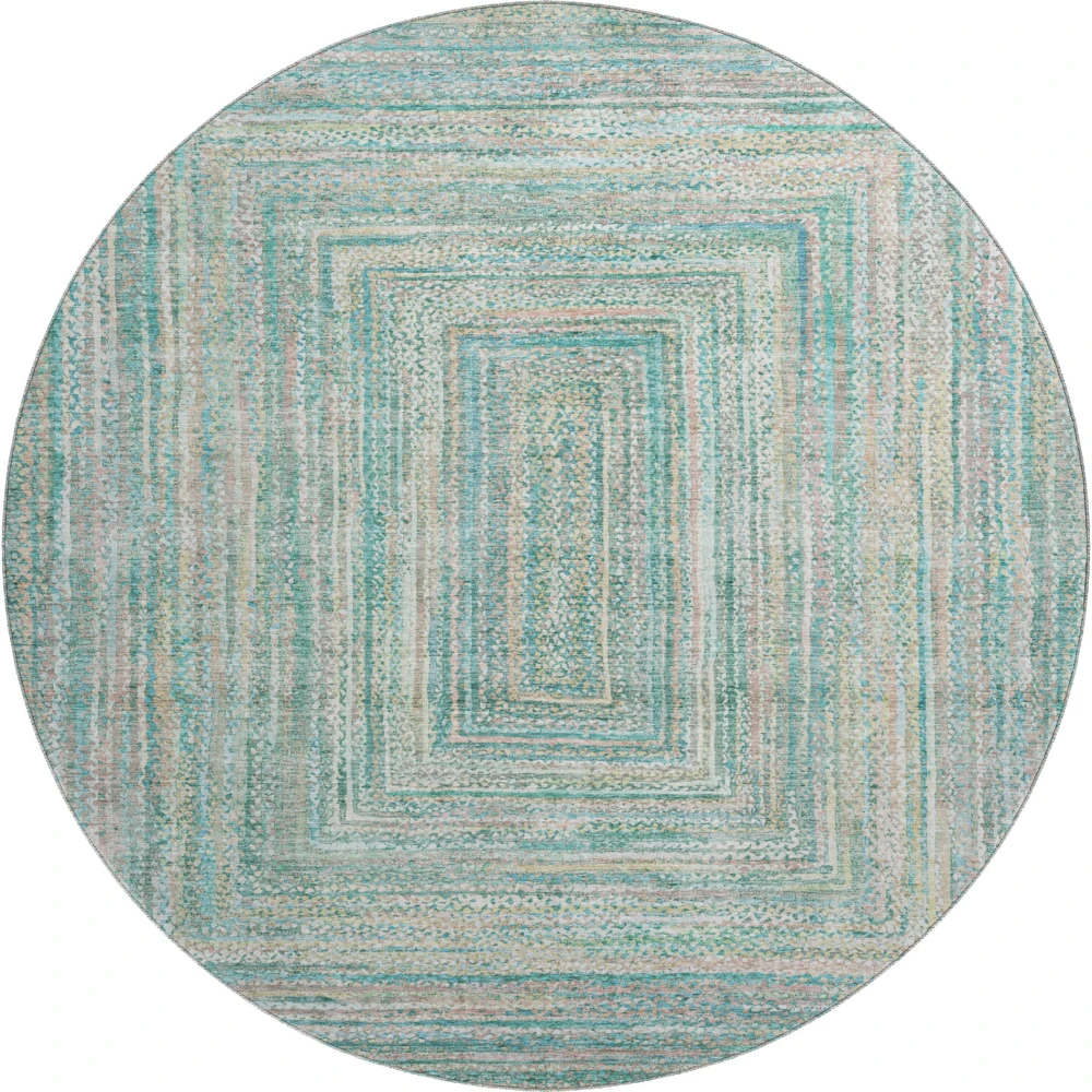 Mayfield AMF1726 Teal 8' x 8' Rug