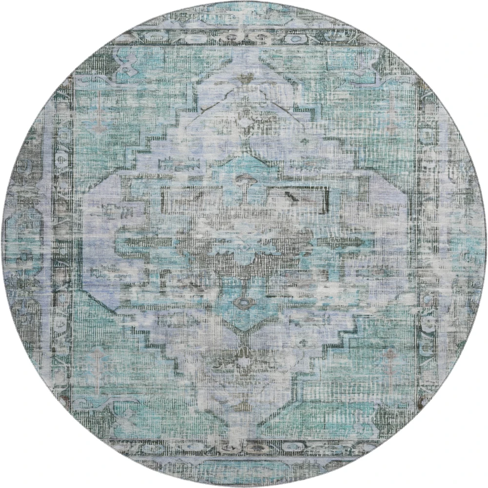 Mayfield AMF1729 Teal 8' x 8' Rug