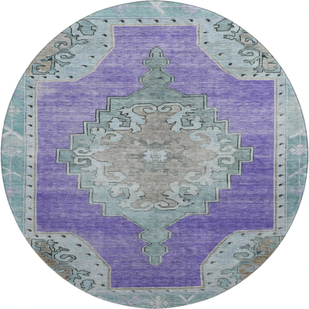 Mayfield AMF1731 Purple 8' x 8' Rug