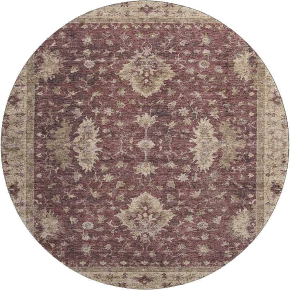 Mayfield AMF1739 Burgundy 8' x 8' Rug