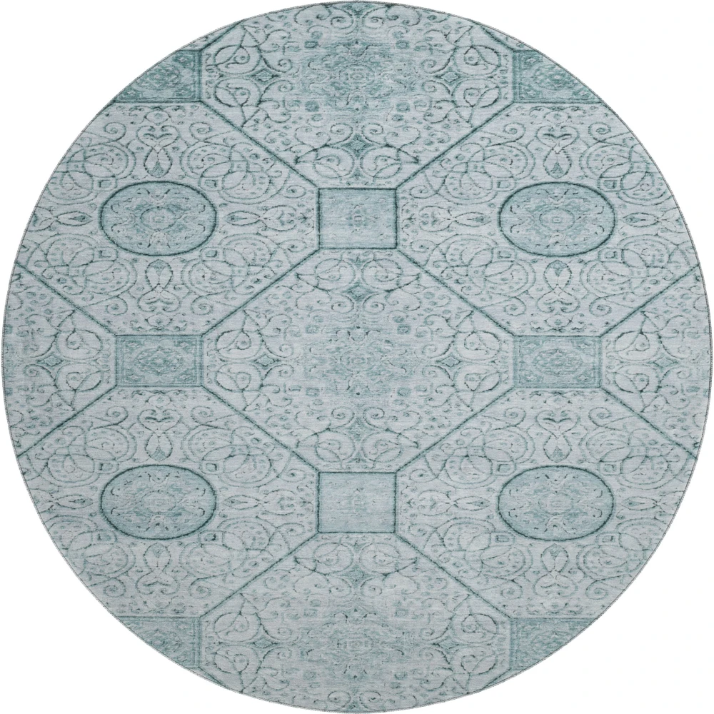 Mayfield AMF1748 Aqua 8' x 8' Rug