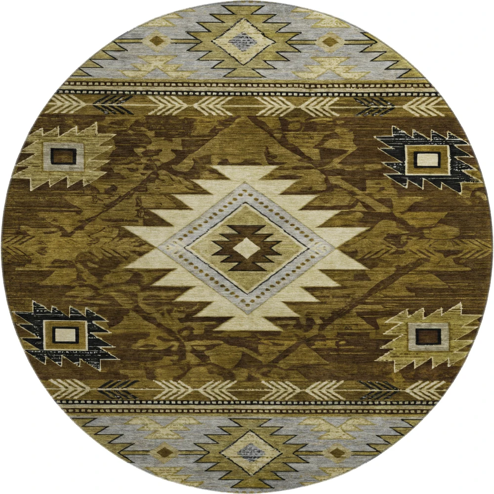 Mayfield AMF1754 Brown 8' x 8' Rug