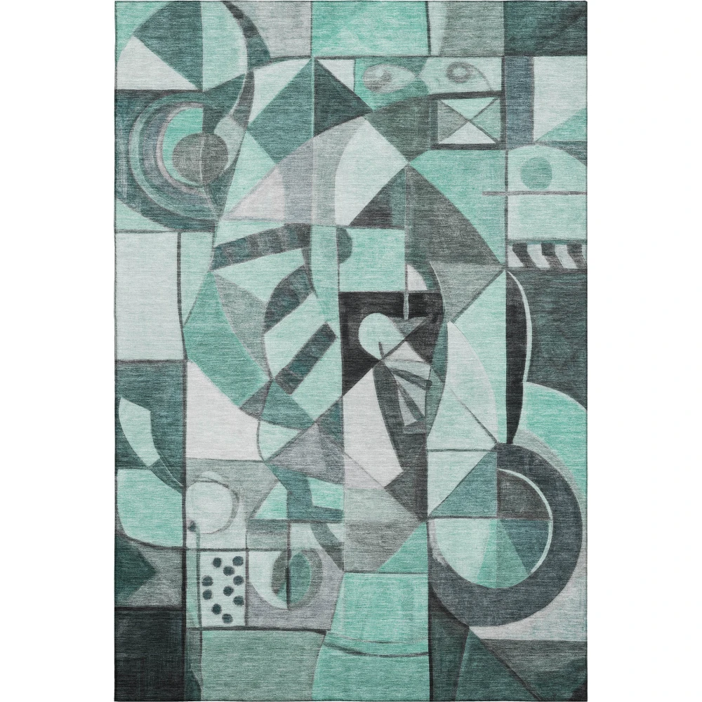 Mayfield AMF1758 Teal 3' x 5' Rug