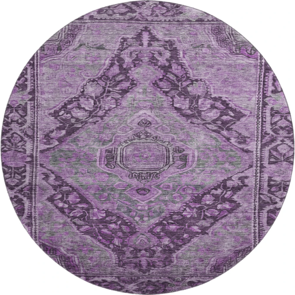 Mayfield AMF1761 Eggplant 8' x 8' Rug