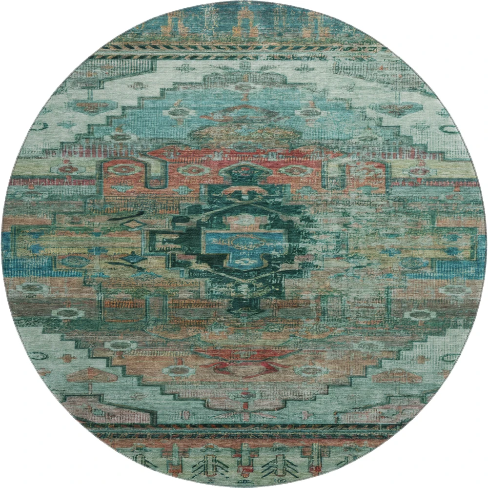 Mayfield AMF1776 Teal 8' x 8' Rug
