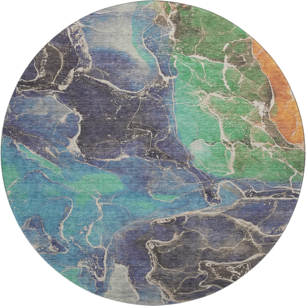 Mayfield AMF1782 Blue 8' x 8' Rug