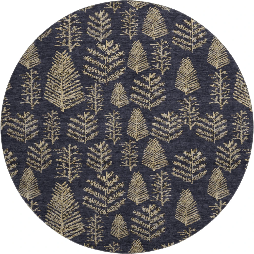Mayfield AMF1813 Black 8' x 8' Rug