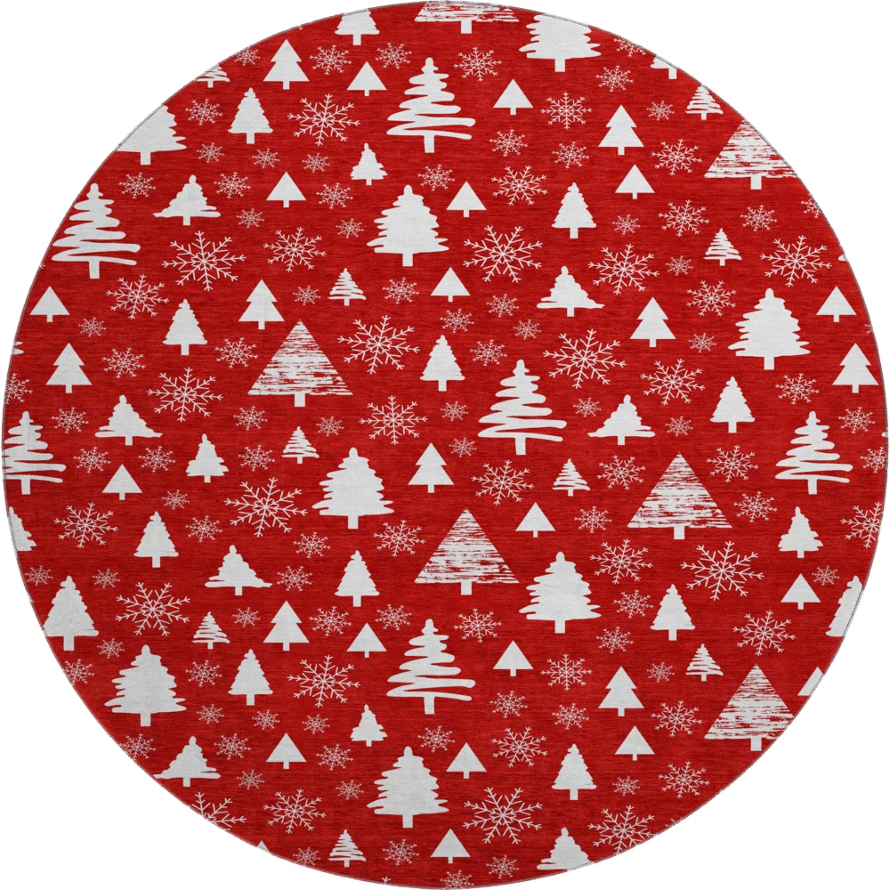 Mayfield AMF1815 Red 8' x 8' Rug