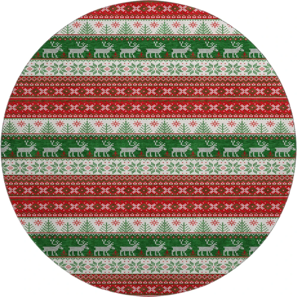 Mayfield AMF1818 Red 8' x 8' Rug