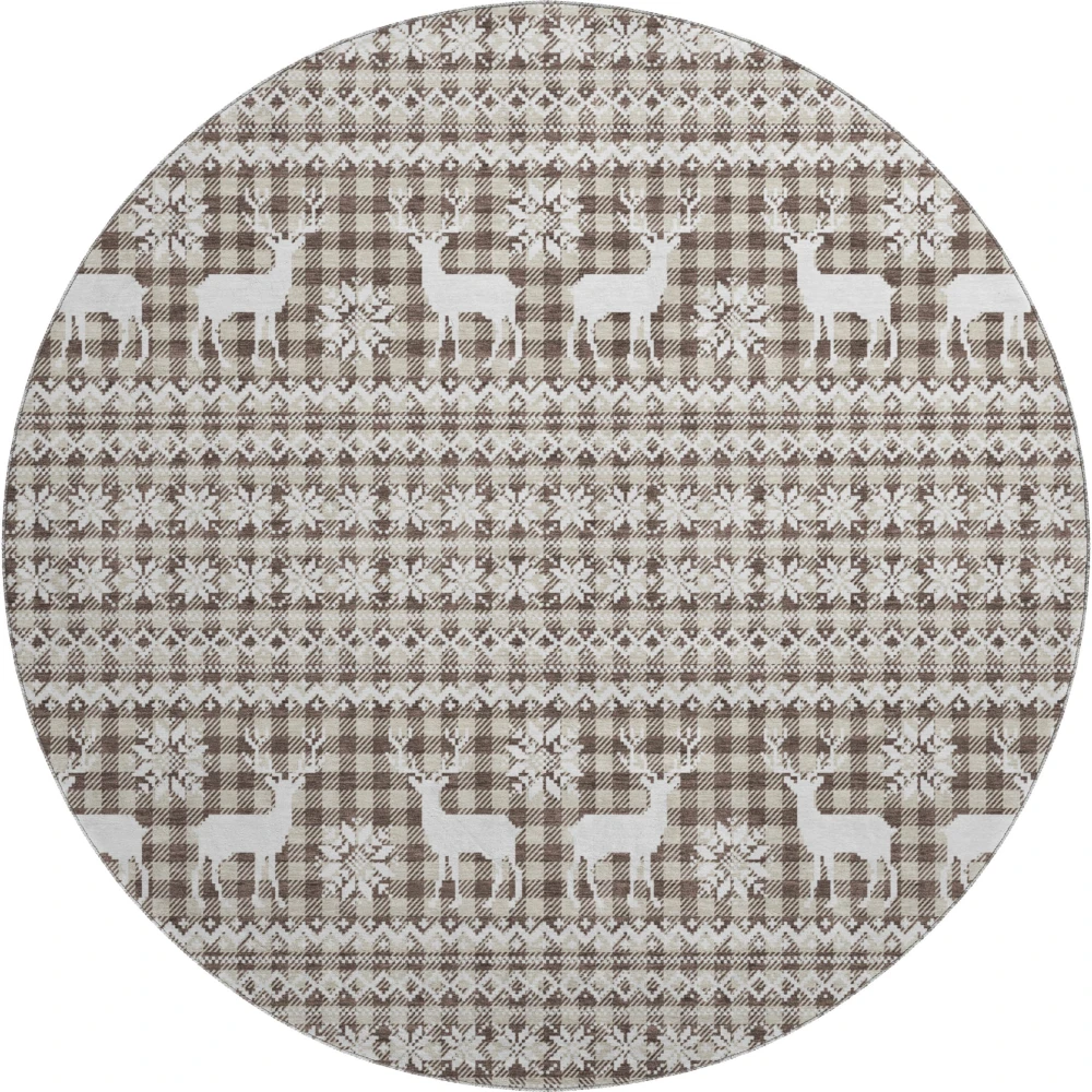 Mayfield AMF1820 Brown 8' x 8' Rug