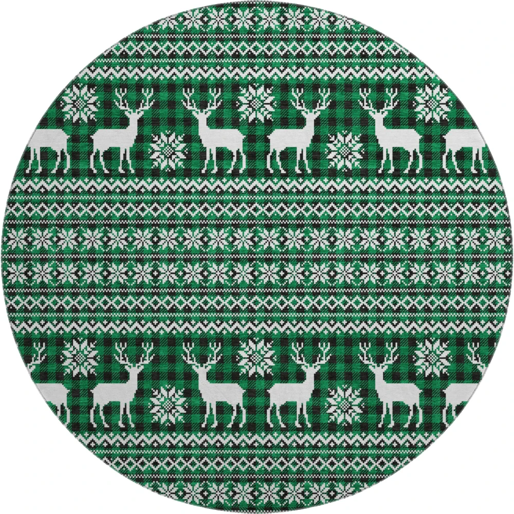 Mayfield AMF1820 Green 8' x 8' Rug