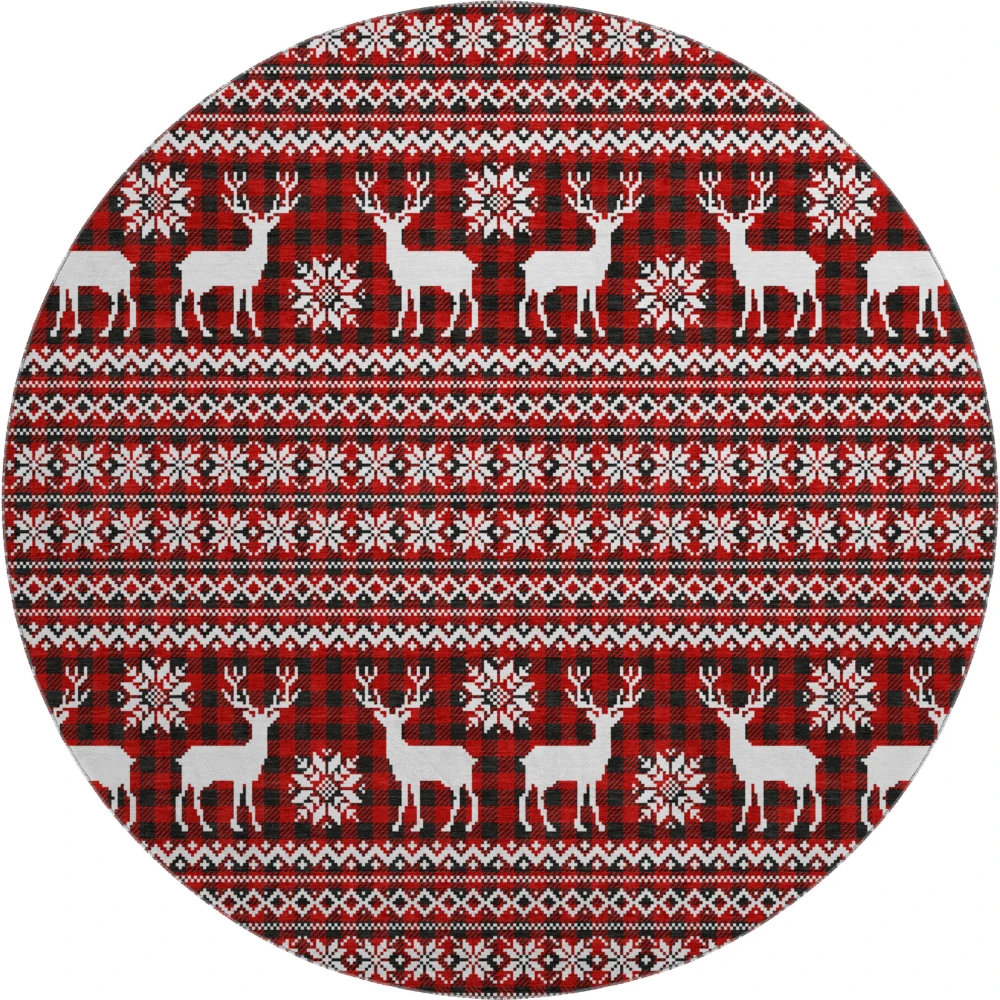 Mayfield AMF1820 Red 8' x 8' Rug