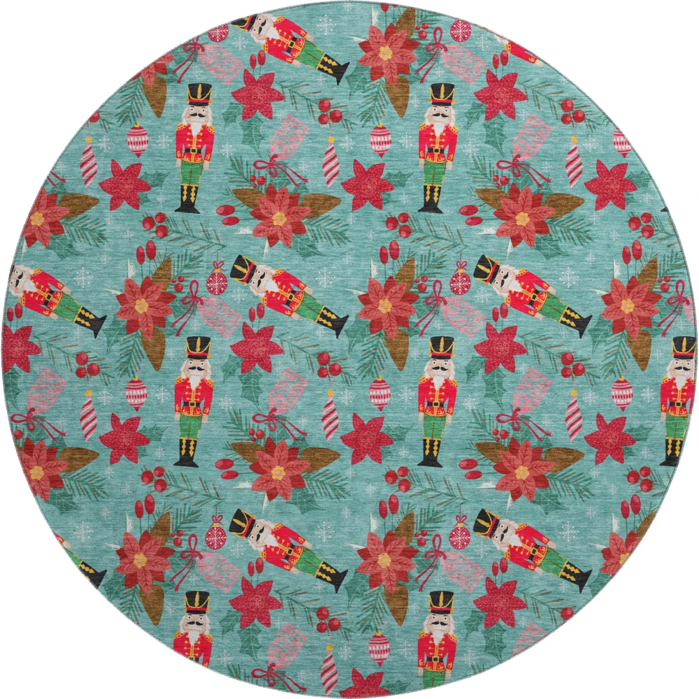Mayfield AMF1822 Teal 8' x 8' Rug