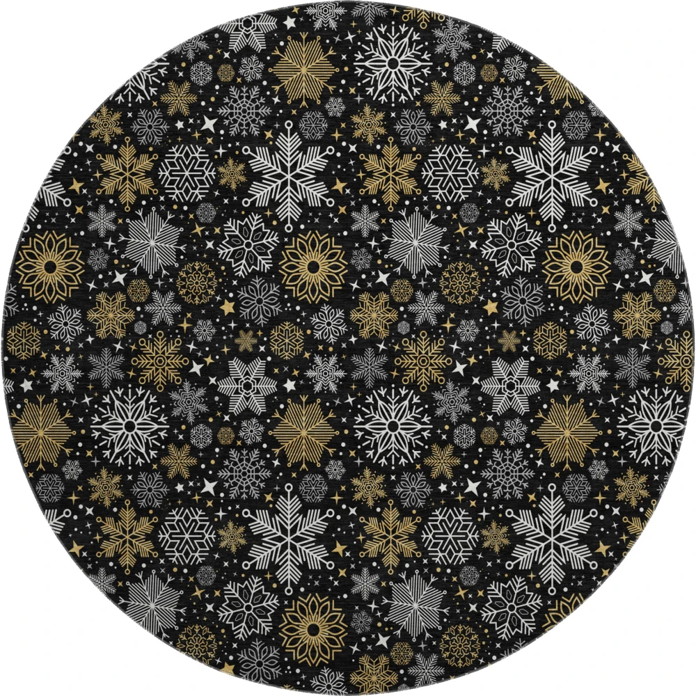 Mayfield AMF1823 Black 8' x 8' Rug