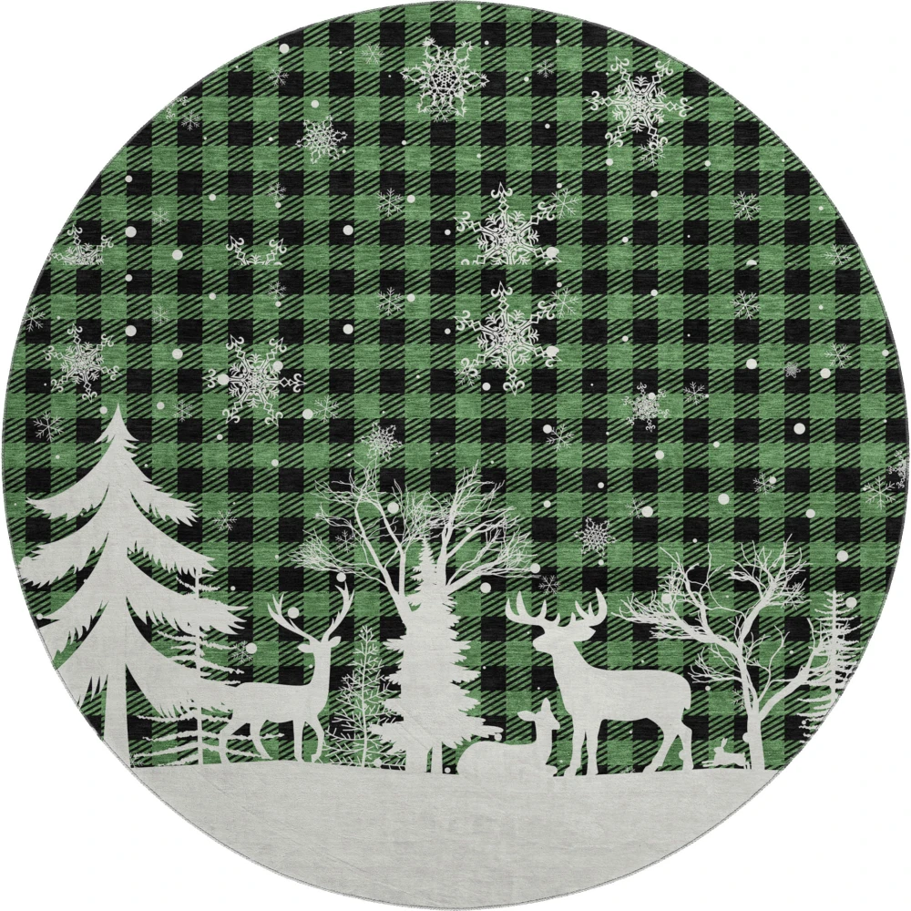 Mayfield AMF1824 Green 8' x 8' Rug