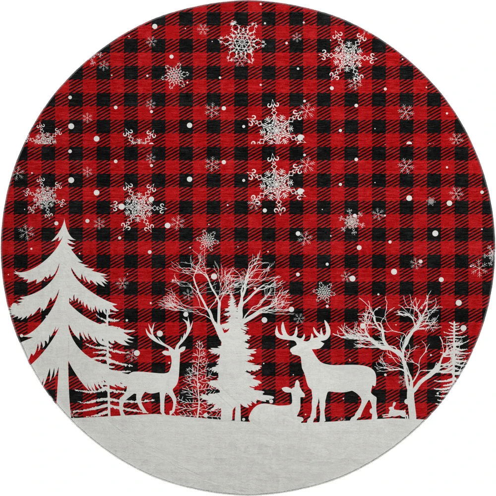 Mayfield AMF1824 Red 8' x 8' Rug