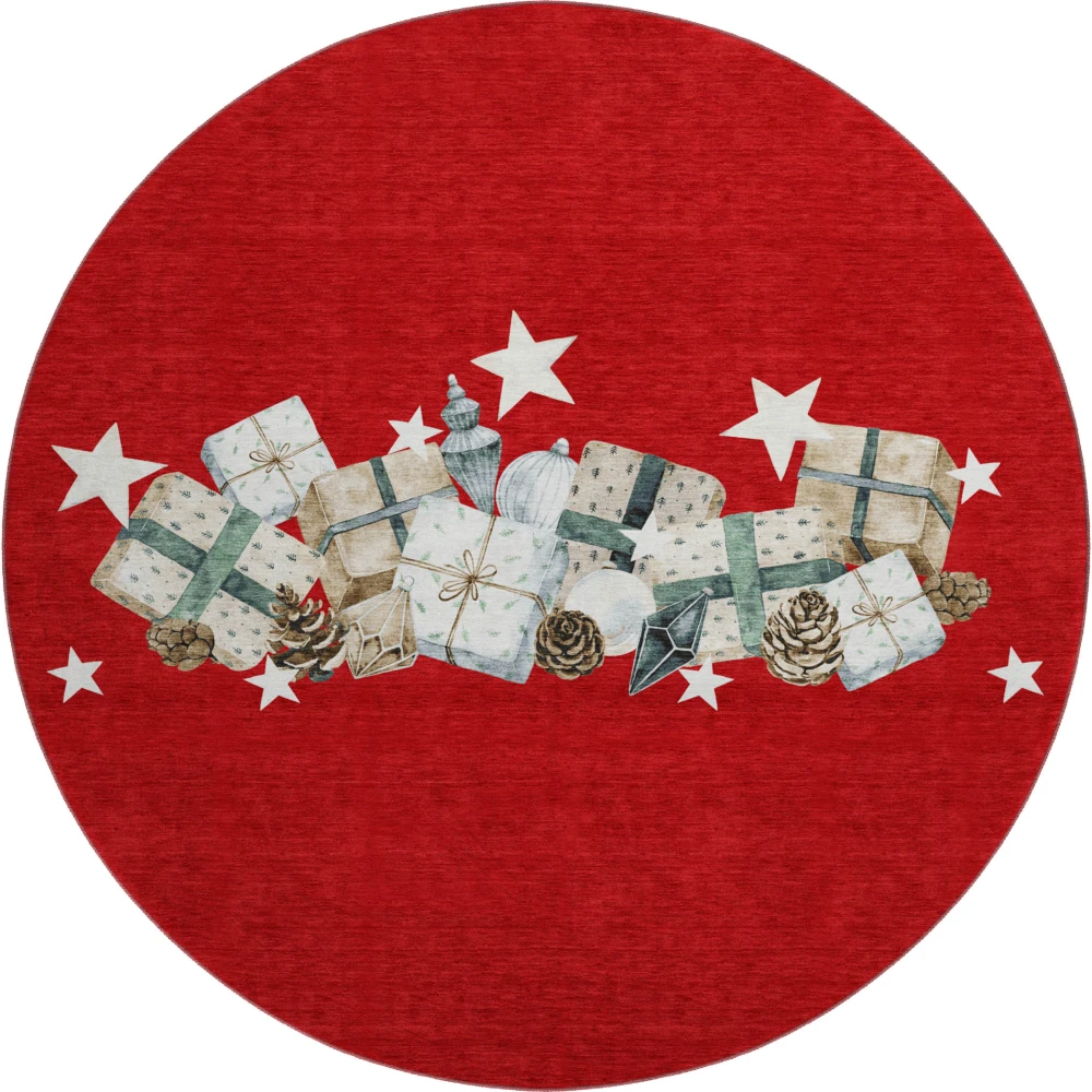 Mayfield AMF1825 Red 8' x 8' Rug
