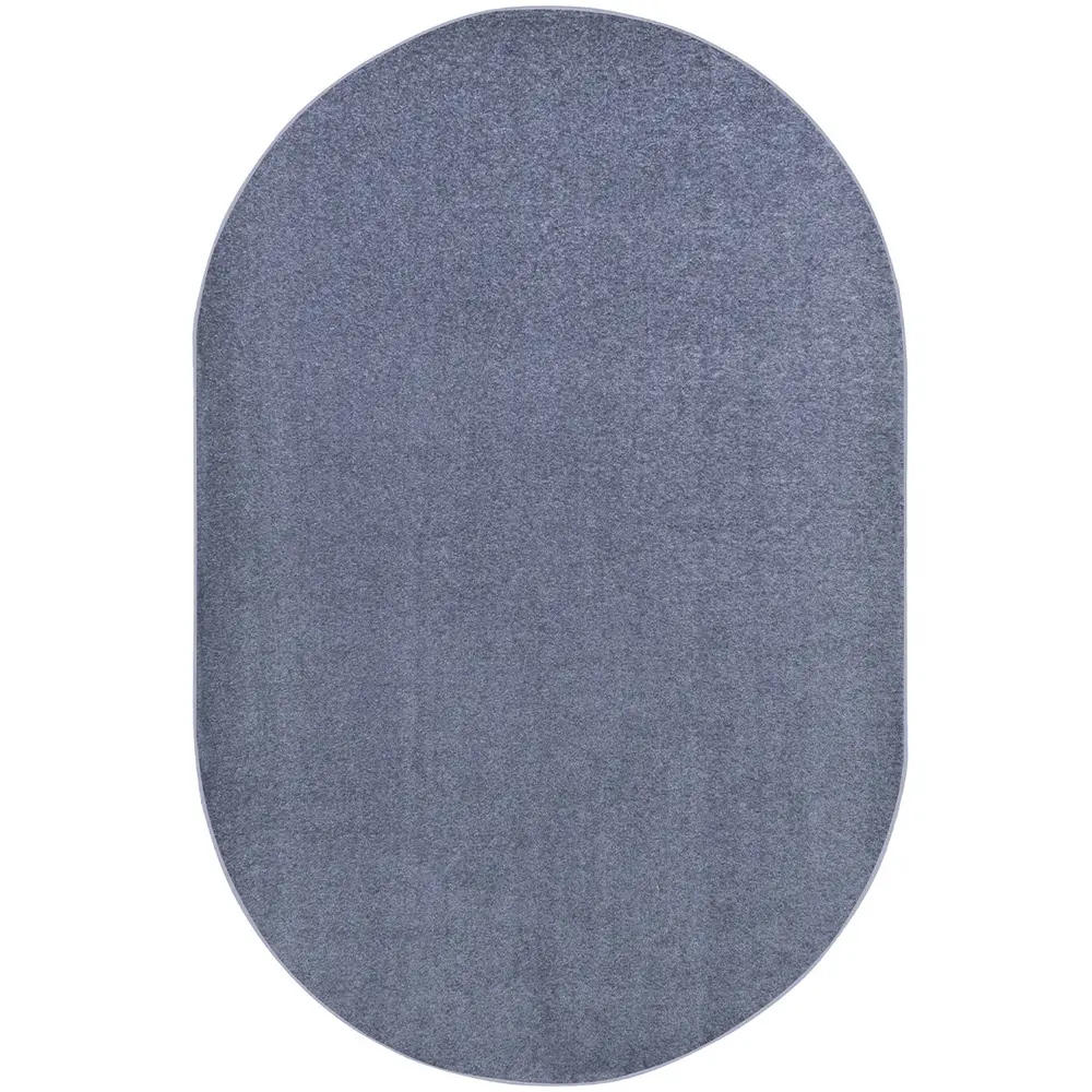 Kid Essentials Endurance 6' x 9' Oval Area Rug in Color Glacier Blue