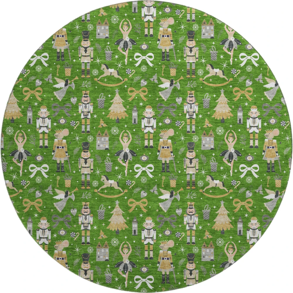 Mayfield AMF1827 Green 8' x 8' Rug