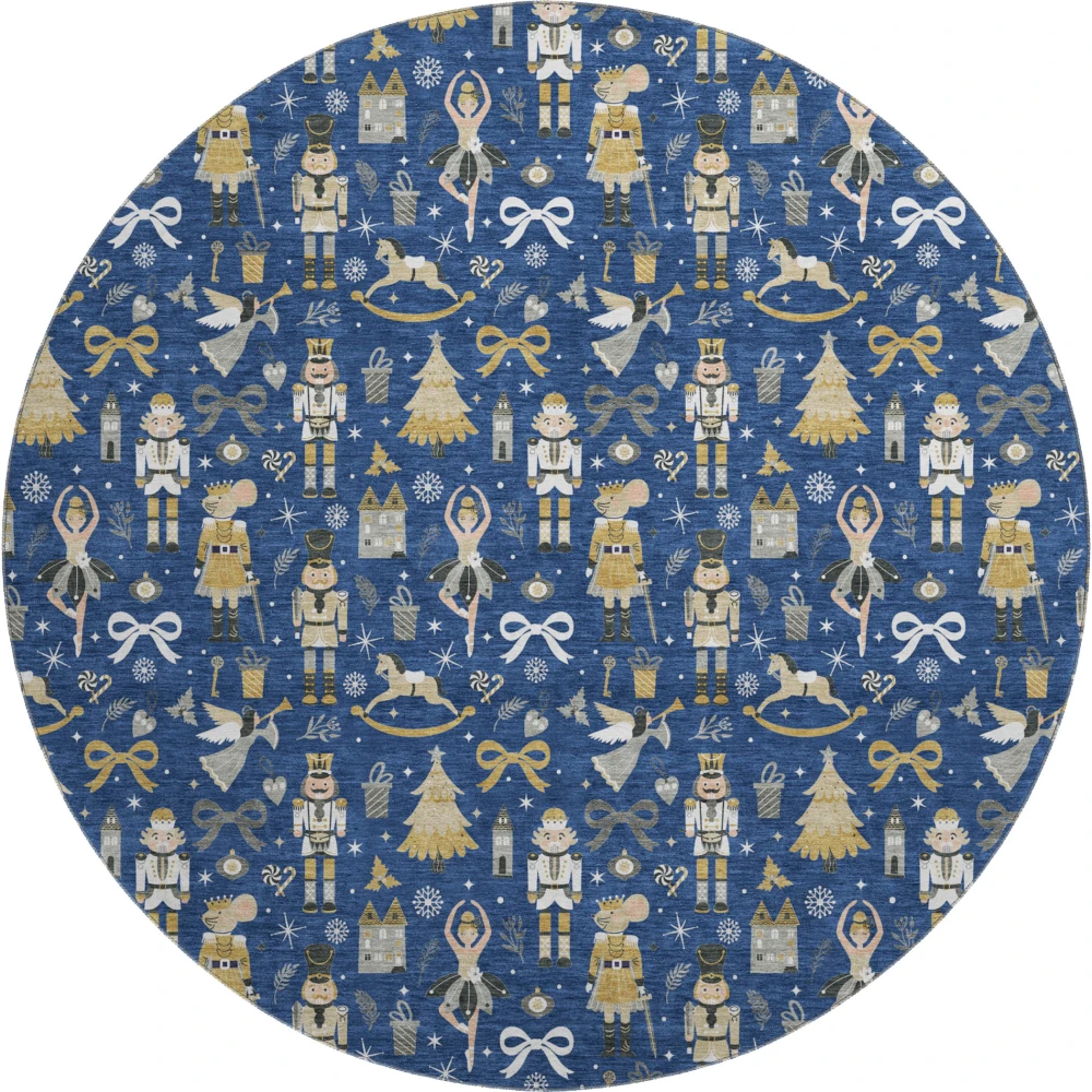 Mayfield AMF1827 Navy 8' x 8' Rug