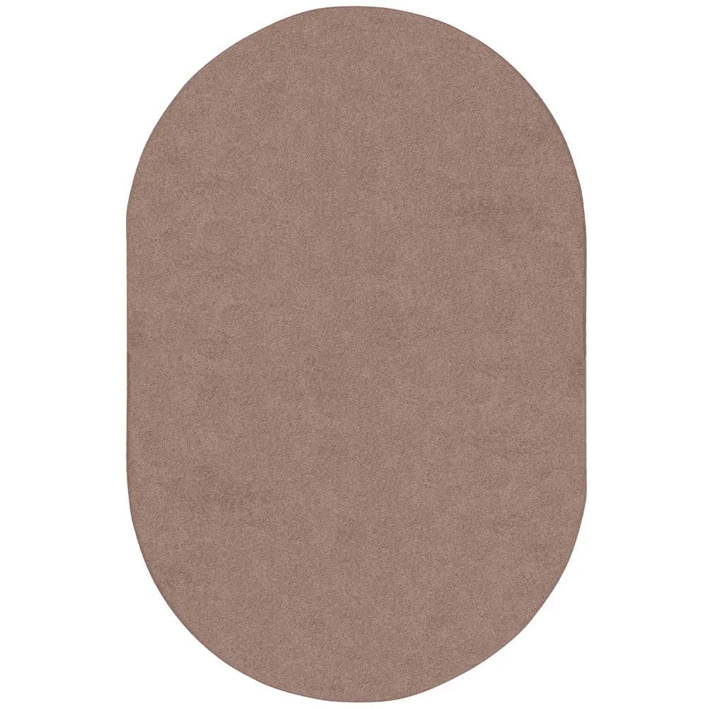 Kid Essentials Endurance 6' x 9' Oval Area Rug in Color Taupe